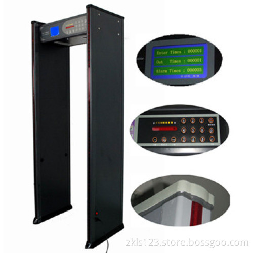 Multi-zones Walk Through Metal Detector, Counting Import& Export Respectively